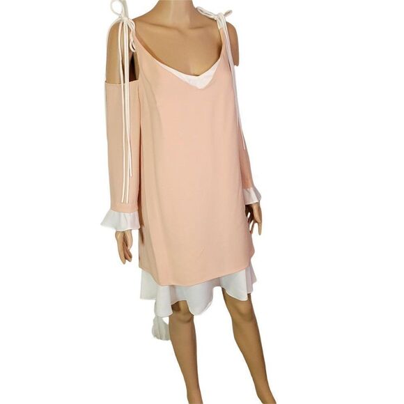Nanette Lepore Cold Shoulder Shift Dress (size 6) - Picture 9 of 10